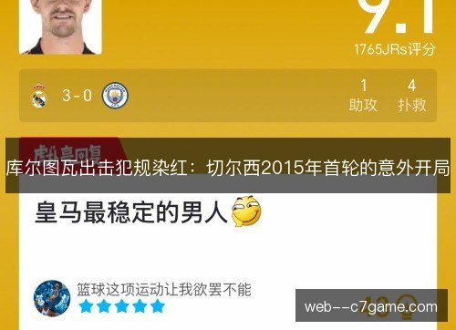 库尔图瓦出击犯规染红:切尔西2015年首轮的意外开局 库尔图瓦出击犯规染红:切尔西2015年首轮的意外开局